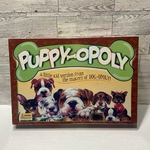 Sealed Puppy Opoly Monopoly Style Kids Property Trading Board Game. PuppyOpoly
